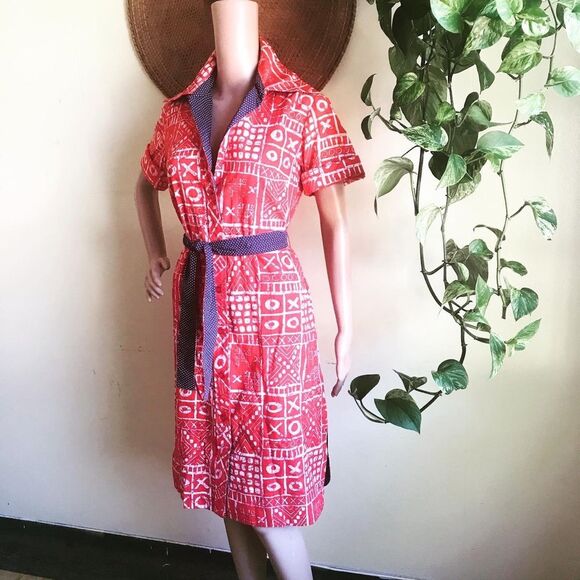 Tic Tac Toe 1960’s Vintage Mod Day Go Go Dress M L - Picture 4 of 10